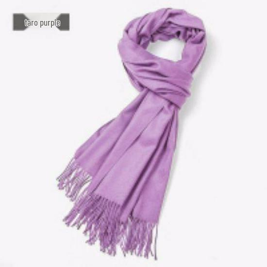 Women's Faux Cashmere Warm Scarf - Autumn/Winter Solid Color Korean Style Shawl