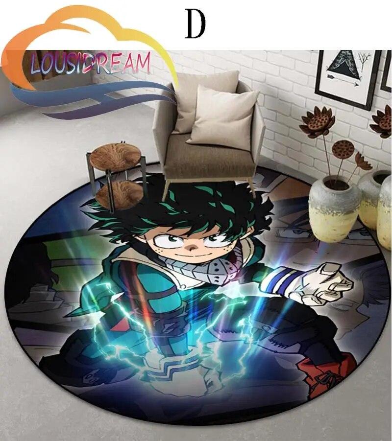 Cartoon My Hero Academia patternCarpet Round Carpet Home Decor Anti-slip  Area Rug {Customize Your Picture}