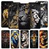 Cross Pattern Bicolor Lion Phone Case for Xiaomi Poco F7 F6 F5 F4 F3 X6 X5 X4 X3 NFC F7 Ultra M4 C51 C55 GT 5G Soft TPU Cover