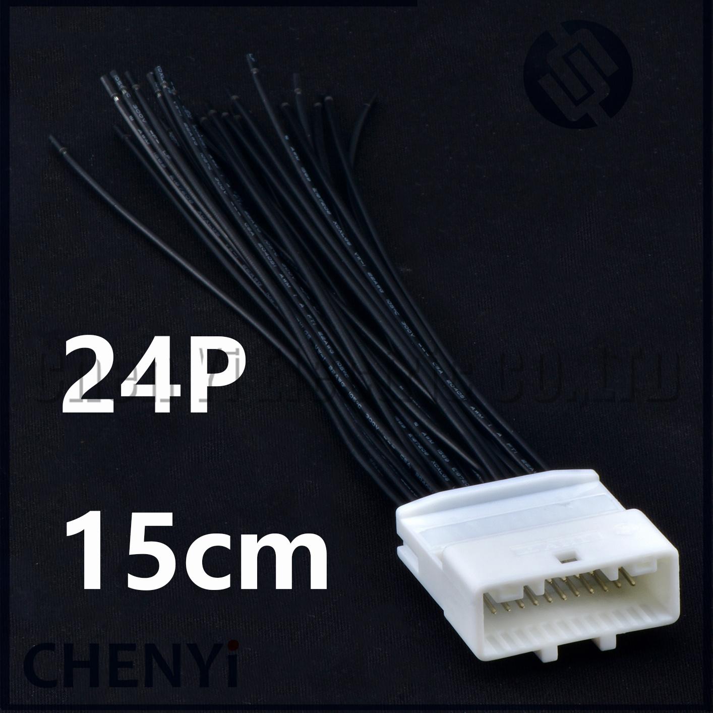 24 Pin Automotive Audio Navigation Host Connector Socket Wire Harness Plug 1473413-1 1376103-1 1318917-1 NO&24P