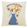 Pillow Nordic Linen Pillow Cover Spring Living Room Sofa Cushion Lumbar Cushion