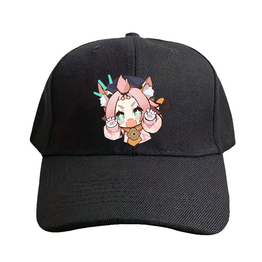 Genshin Impact Chibi Childe Cap Summer Woman Man Adult Casual Fashion Casual Adjustable Fishing Hat Sun Hat Adjustable