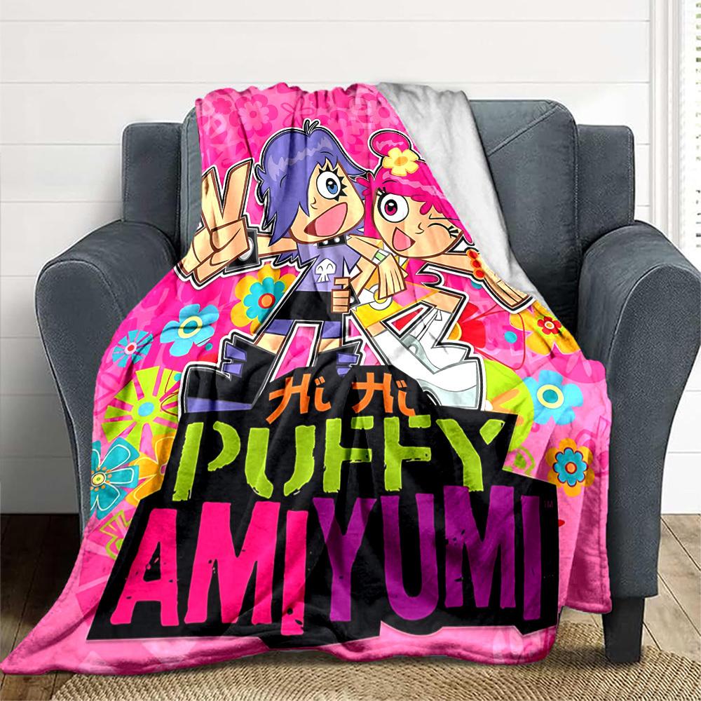 1pc Puffy AmiYumi Blanket Versatile for Couch, Office Bed