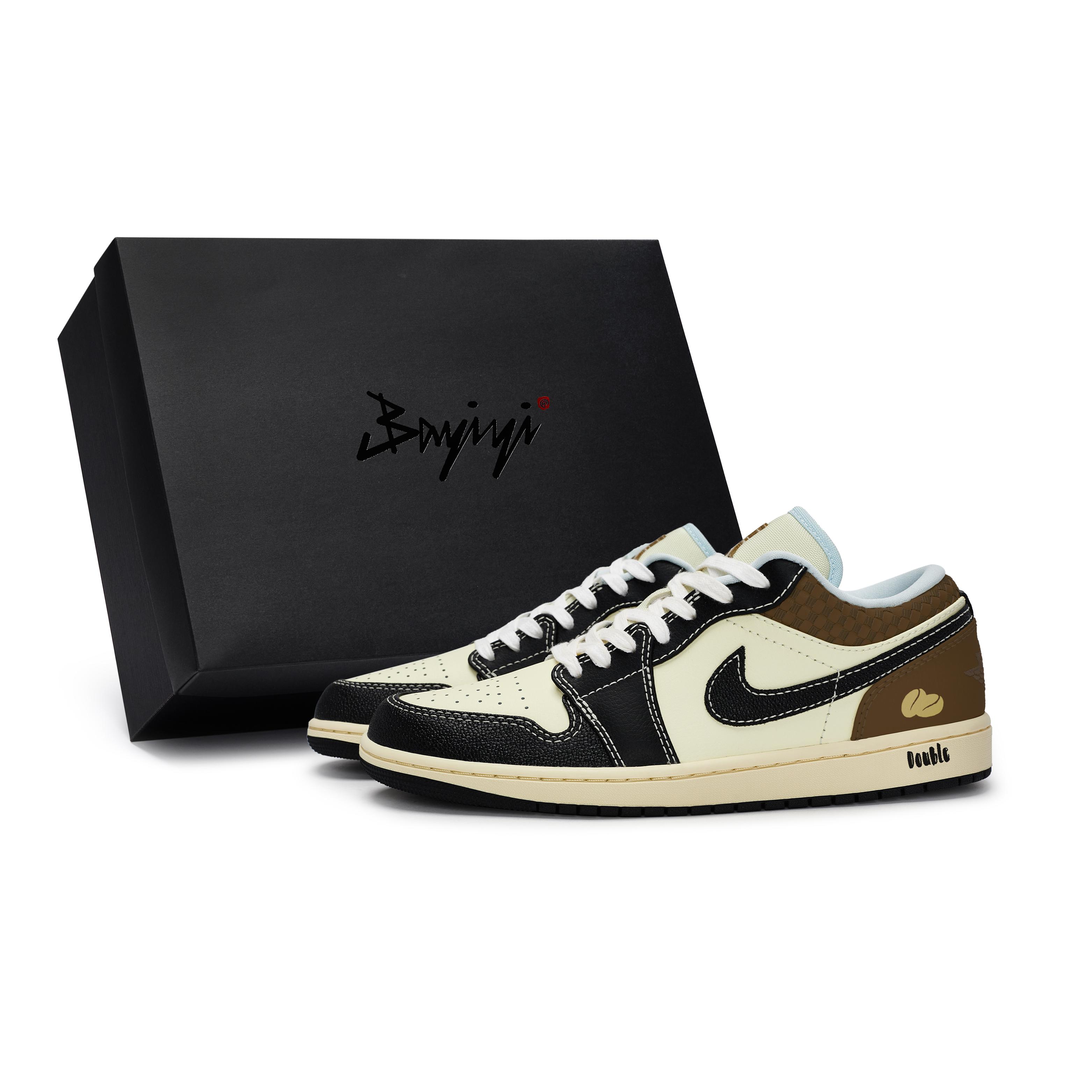 

Jordan Air Jordan 1 Vintage Basketball Shoes Men s Low Top Black HQ3437-101(Team80-S-BOX) 44.5