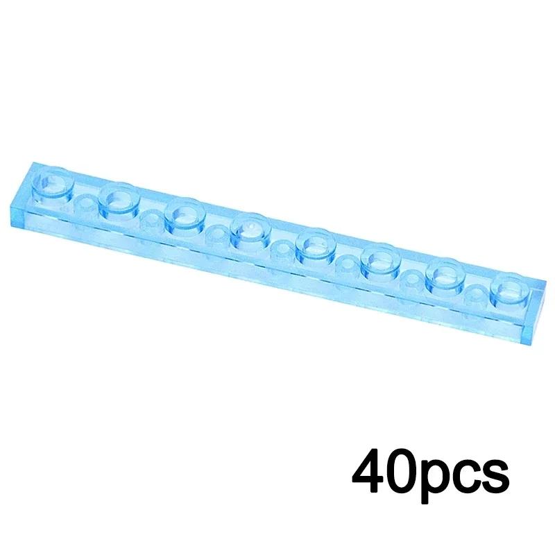 MOC Transparent Bulk Bricks 1x1 2x4 1x4 Clear Building Block Wall Panels and Baseplates