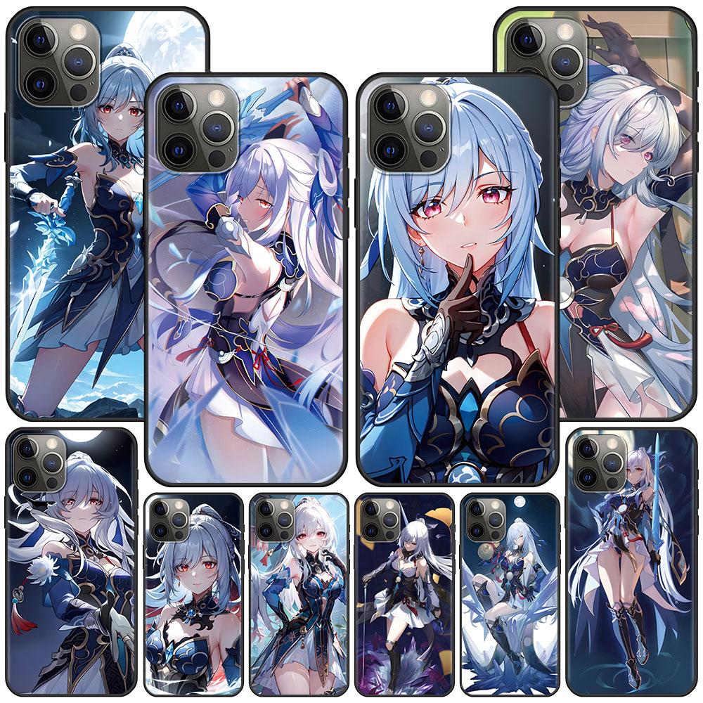 

Чехол Honkai Star Rail Jingliu для Apple iPhone 11 14 13 15 Plus 12 Pro Max 7 8 XR X XS, силиконовый черный чехол для телефона