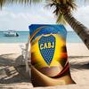 Beach Towel with Club Atlético Boca Juniors Pattern - soft,absorbent,machine washable Lightweight&Modern,swimming,Travel Essentials