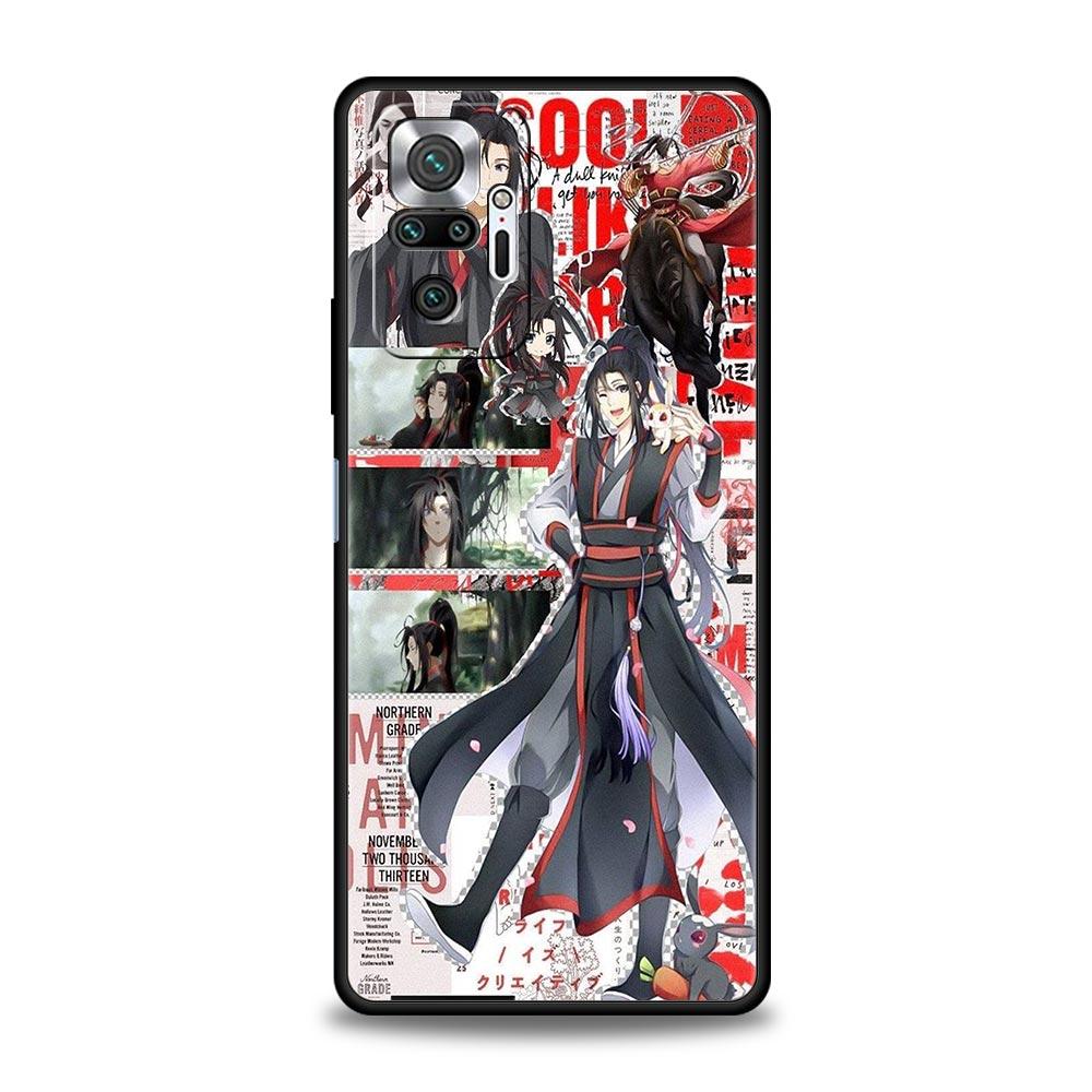 Anime Mo Dao Zu Shi Wei Wuxian Etui na telefon dla Xiaomi Redmi Note 12 11 10 Pro 9S 9 8 7 9T 8T 9C 9A 8A 12 11T 5G K50 Gaming Cover
