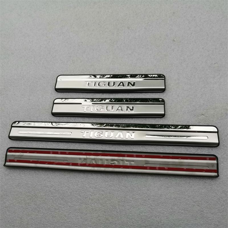 Dla VW Volkswagen Tiguan 2010-2016 ochraniacz drzwi samochodu chromowane podkładki krok boczne drabina pojazdu akcesoria akcesoria