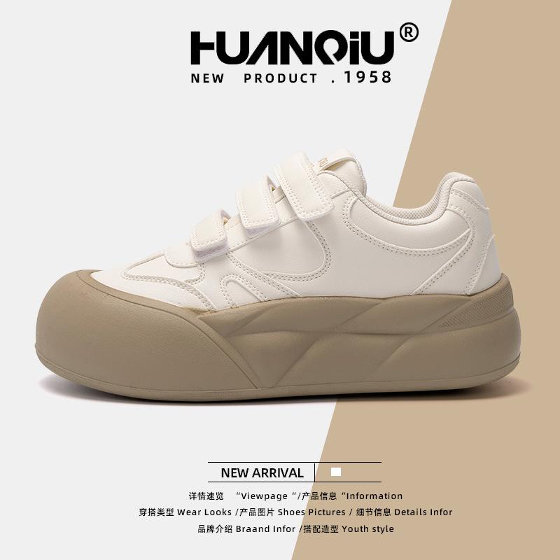 Global Velcro Bread Shoes Women's ZHQ-HY757 Spring New Niche Thick-soled Versatile Student Casual Shoes Women