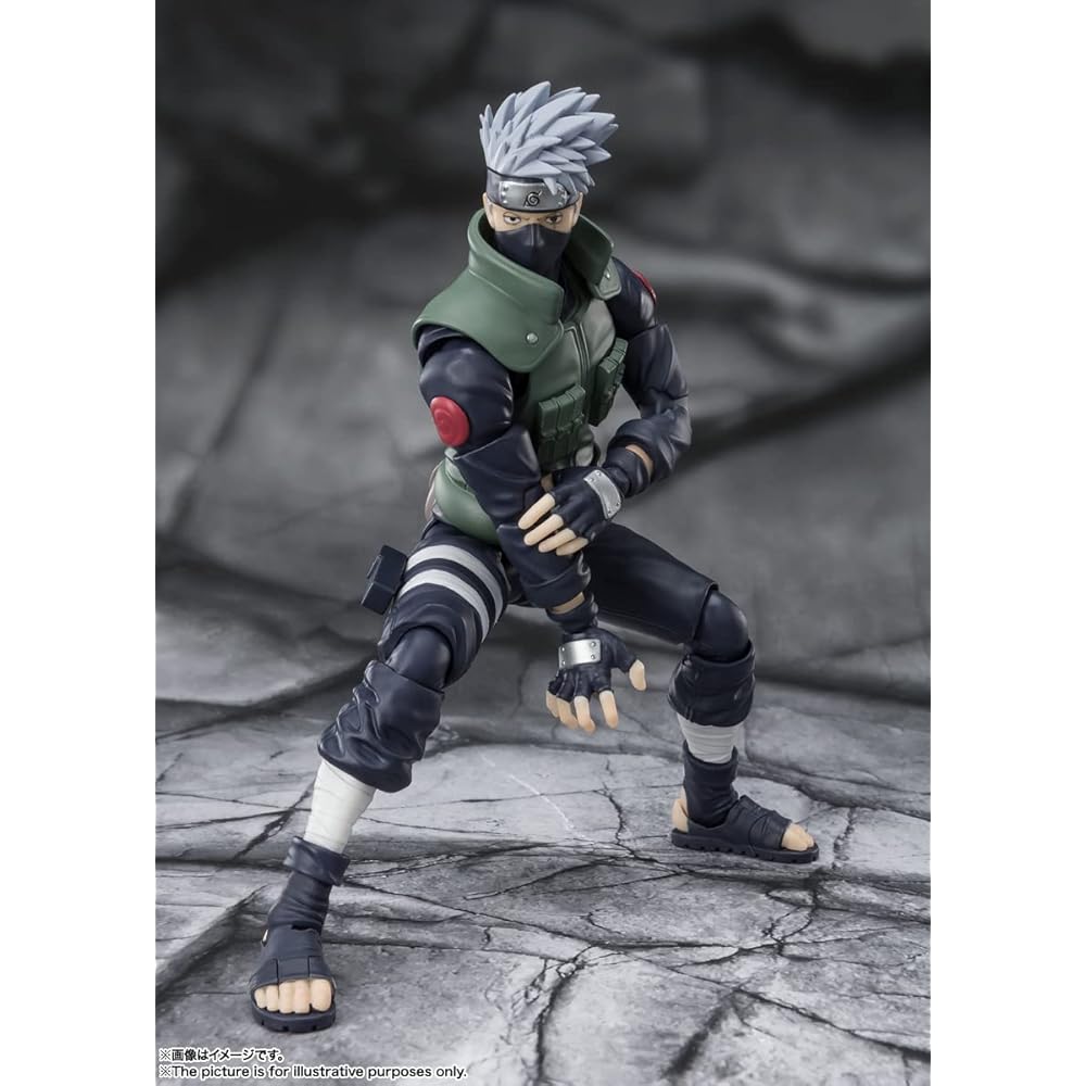 TAMASHII NATIONS S.H. Figuarts Naruto Kakashi Hero Figure 160mm ABS PVC Painted Articulated Collectible