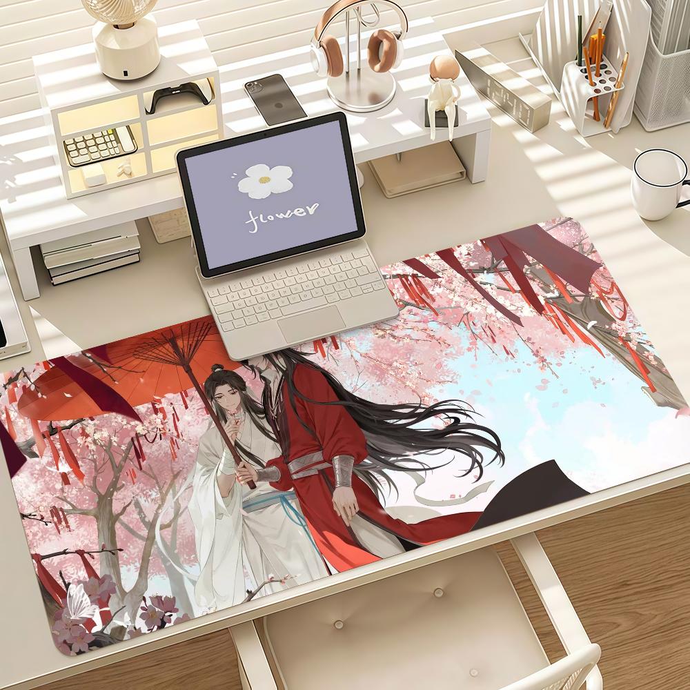 Anime H-Heaven Official's Blessing Mouse Pad Anti Slip Rubber Edge Locked Thickened Laptop Gaming Desk Mat