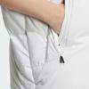 Adidas White Down Vest With Solid Color Printed Logo And Zipper Stand Collar Women Vests HR5238
