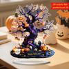 2D Acrylic Halloween Scary Pumpkin Ghost Tree Home Living Room Desktop Ornaments Halloween Holiday Decoration Props