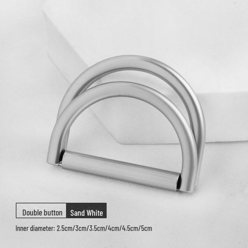 Adjustable Metal D-Ring Belt Buckle for Coats and Dresses