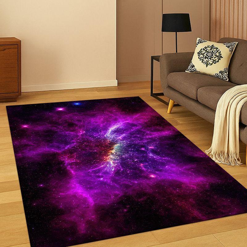 

Universe Milky Way Space Stars Galaxy Earth Carpet Rug for Bedroom Living Room Sofa Doormat Home Decor,Kid Area Rug Non-slip 40cm x 60cm