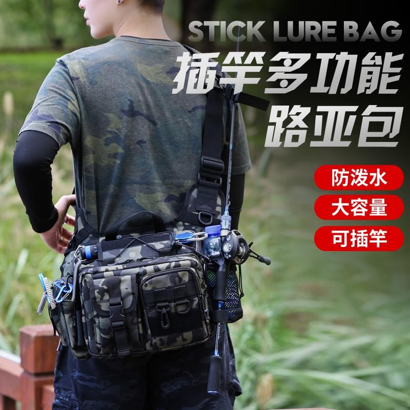 Multi-Functional Fishing Chest Pack Men Outdoor Tactical Waist Bag Large Capacity Fly Gear Organizer Camo