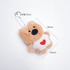 Short-sleeved teddy bear doll keyring key holder