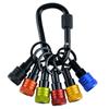 6pcs/Set 1/4 Inch Hex Shank Screwdriver Bits Holder Keychain Extension Rod Key Chain Adapter Drill Bit Holder Portable Hand Tool