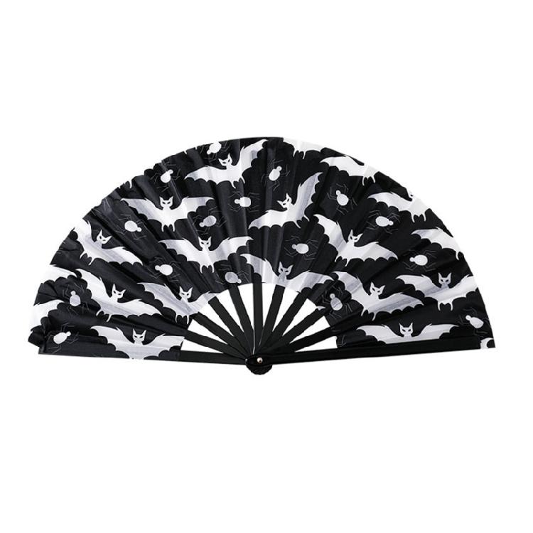 Portable 33cm Plastic Kung Fu Fan Themed Party Accessory Halloween Decoration Durable Reusable