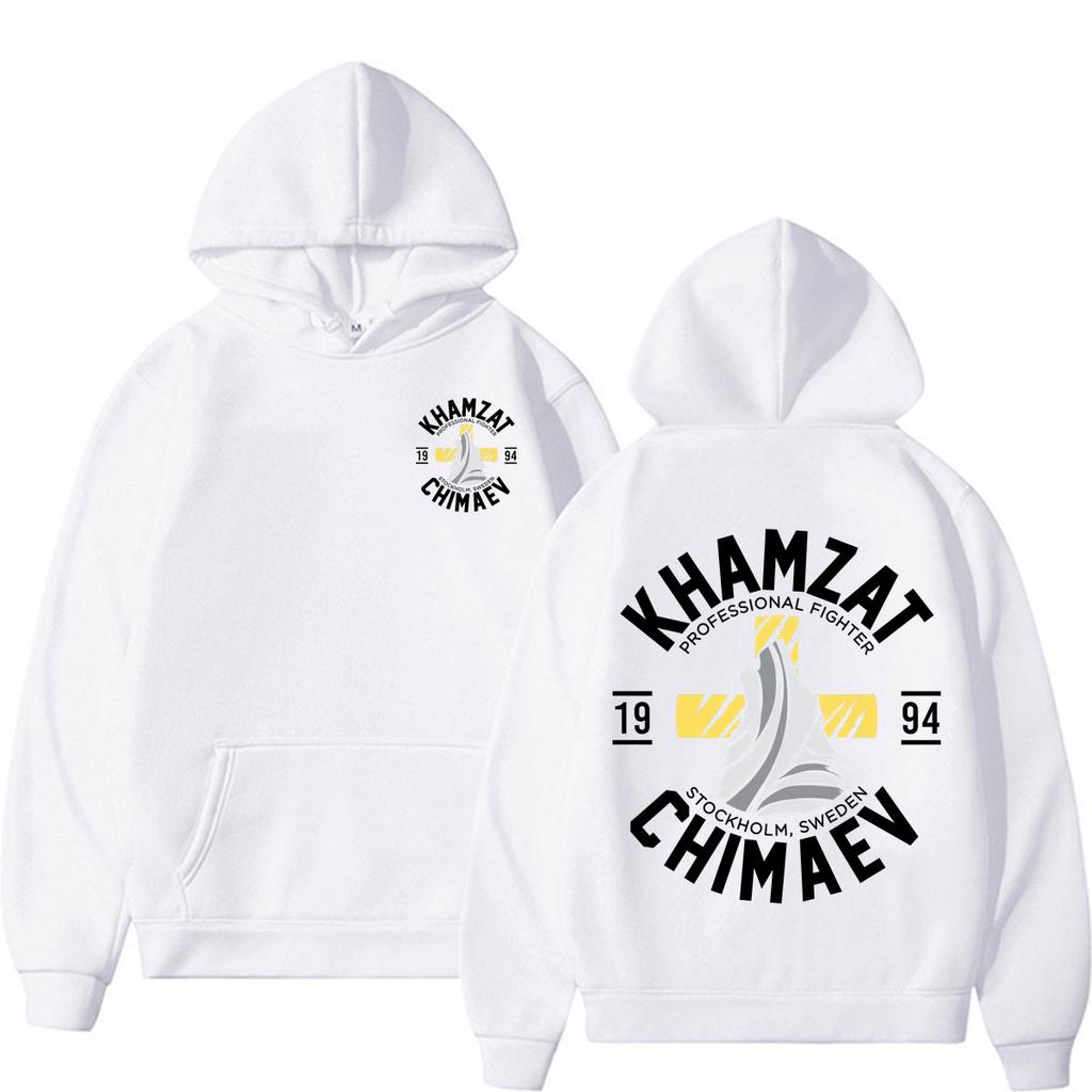 Khamzat Chimaev Hoodie Men's Clothing Fashion Violence Aesthetic Sweatshirt Casual Fleece Long Sleeve Hoodies