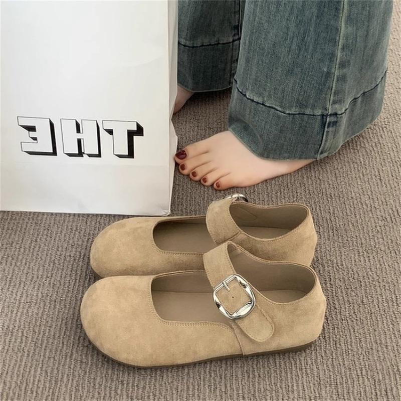 Shallow Mary Jane shoes summer new retro fashion single shoes women's versatile skirt flat shoes