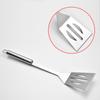 10Pcs/Set Stainless Steel BBQ Tools Set Spatula Fork Tongs Knife Brush Skewers Barbecue Grilling Utensil Camping Outdoor Cooking Tool Set