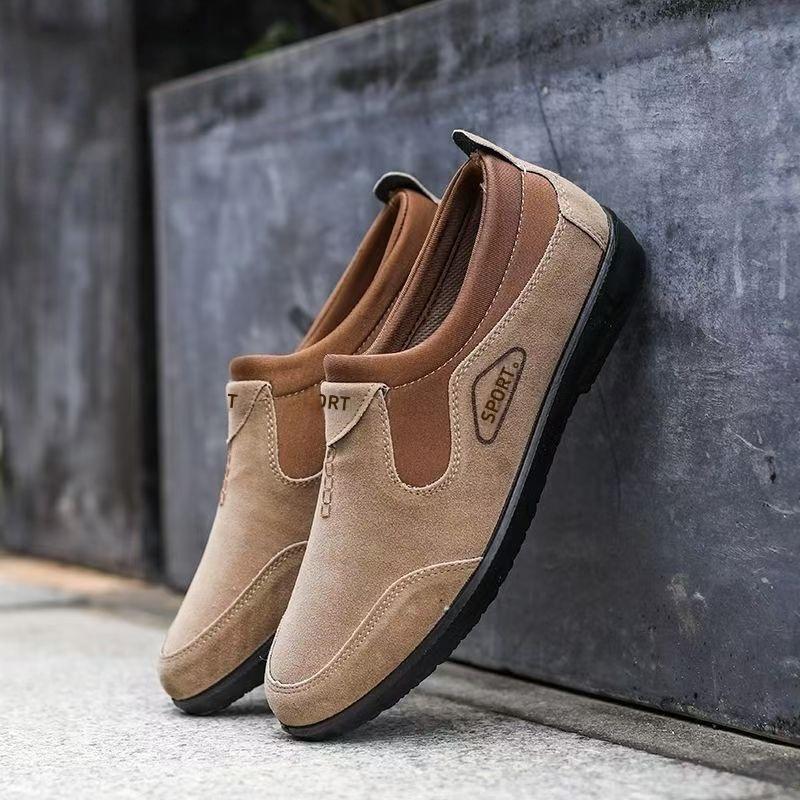 2025 Men's One-Step Casual Bean Shoes: Stylish and Comfortable Driving Shoes for Fashionable Dads