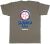 Personalised Slovakia 2024 Unisexs TShirt Football Soccer Supporter Fan Tee Gift