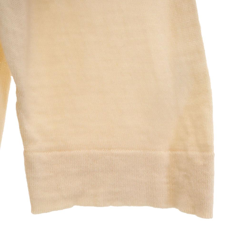 Salvatore Ferragamo Five-quarter sleeve knit M beige sweater Women Used