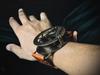 Sundial Wrist Watch Brass Compass & Leather Straps Nautical Steampunk Handmade