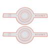 2pcs Bread Sling Silicone Heat Resistant Reusable Anti Stick Bread Baking Mat for Cooking Red