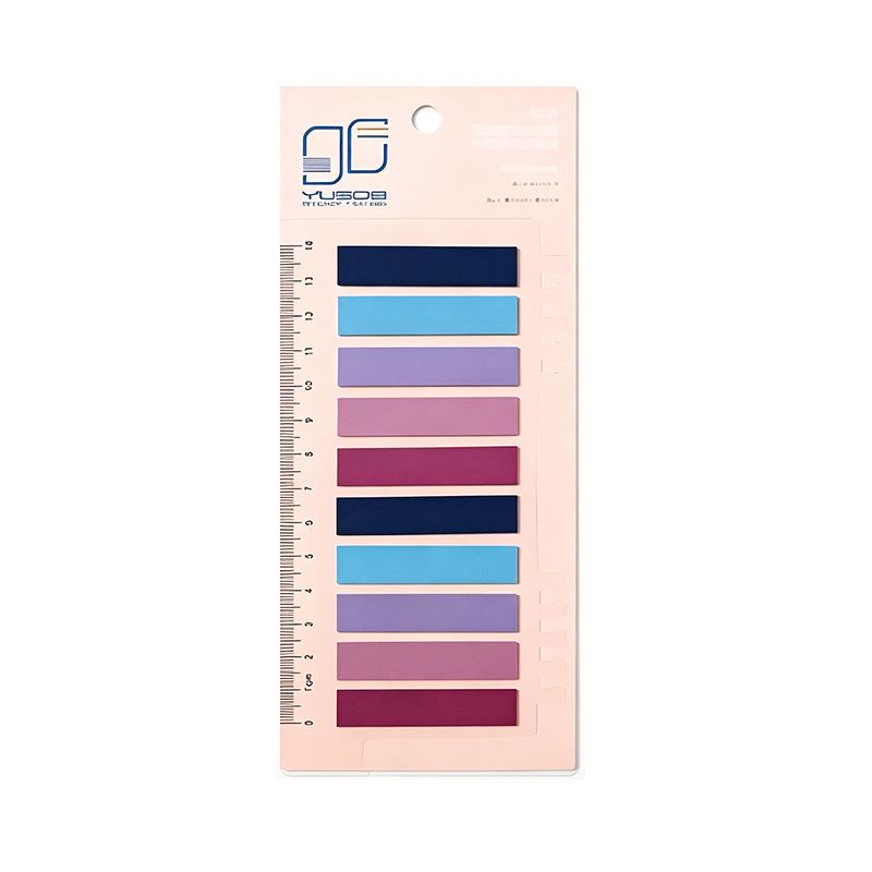 Writable Waterproof Sticky Note Strips – Reusable Plastic Index Labels for Planners