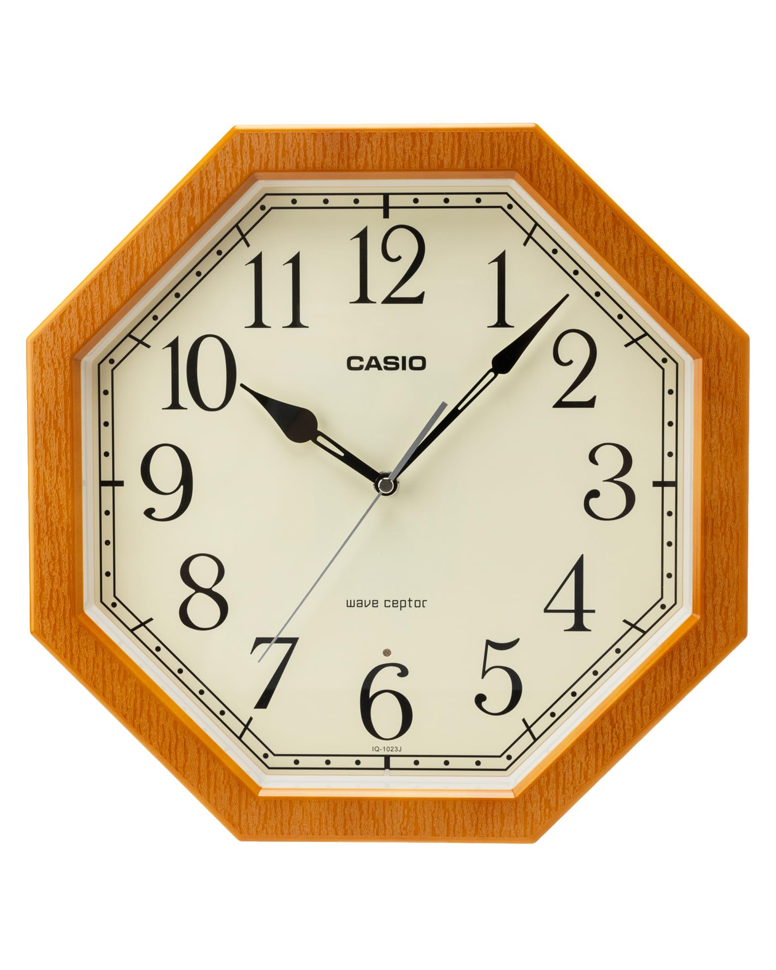 

CASIO Wall Wood Grain Step Second Nighttime Second Hand Light Suitable for Clock, Radio-Controlled, Finish, Hand, Stop, Brown, Japanese-style Rooms,