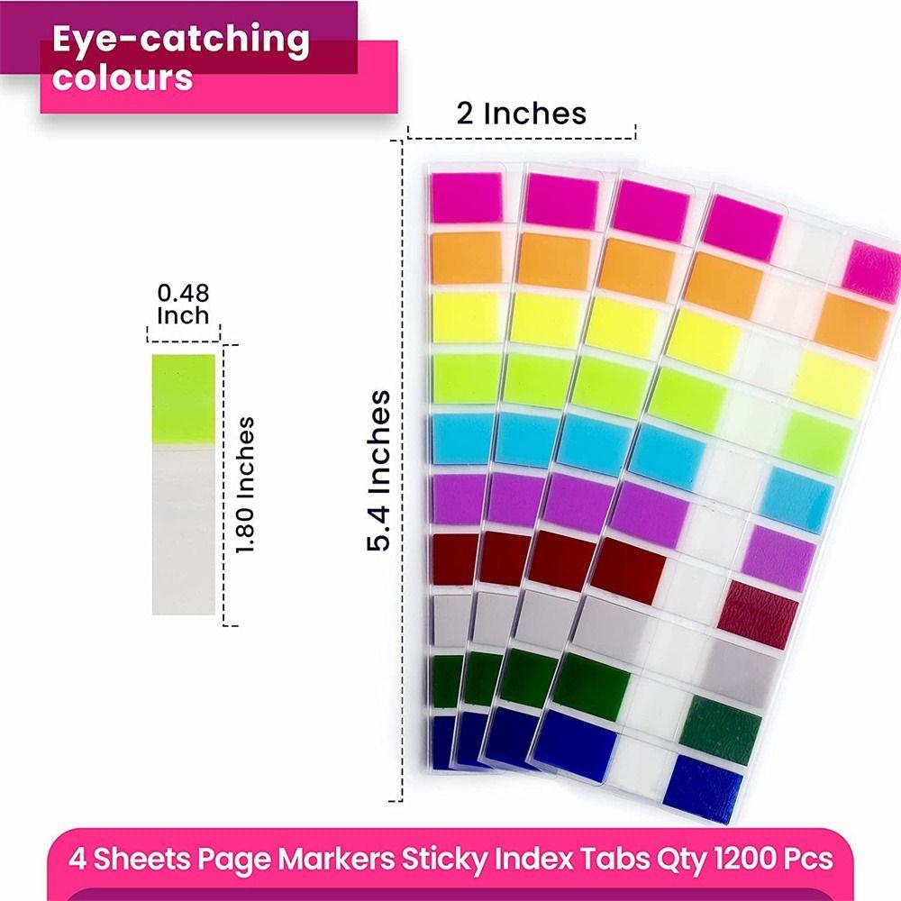 Transparent Sticky Tabs Water Proof Index Tabs Student Children Sticky Notes  Bookmarkers