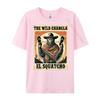 Funny Mexican Bigfoot El Squatcho The Wild Chancla Men's T-Shirts High Quality Vintage