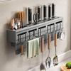 MIAOQIAO Space Aluminum Wall-Mounted Kitchen Organizer Rack
