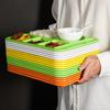 Commerciële Melamine 6-Vaks Verdeelde Lunchtray