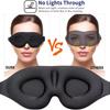 3D maska ​​na spaní Block Out Light Maska na oči pro pohodlné spaní Oční stíny na cesty Nap Náplasti na oči se zavázanýma očima Sleeping Aid