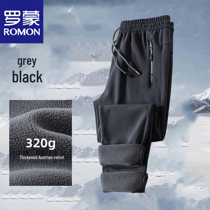 Romon Men's Warm Fleece-Lined Straight-Leg Casual & Outdoor Pants