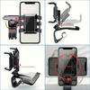 Multi Angle Car Phone Mount Adjustable Clip On Dashboard Bracket Holder for GPS and Navigation