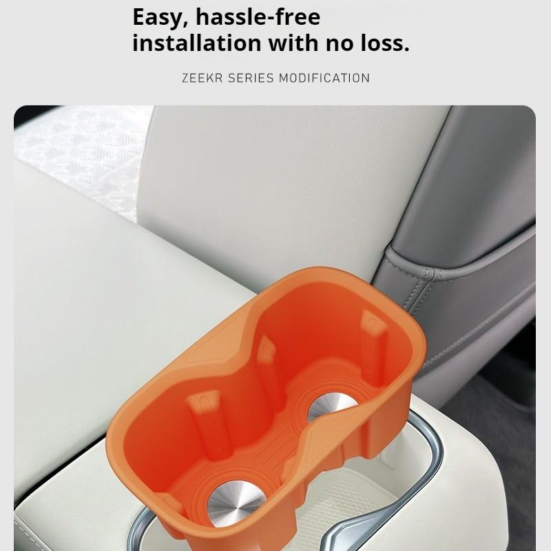 Fit For Zeekr 7X 2026 Car Silicone Cup Mat Holder Cover Rear Armrest Box Cup Sleeve Modified Interior