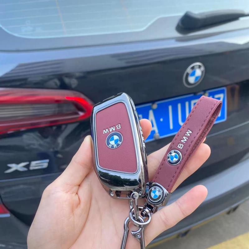 Car Remote Key Case Cover Protect Shell Bag for BMW X1 U11 X7 X5 G05 LCI I7 IX XM Series 7 740Li U06 G81 M3 interior sticker MO8