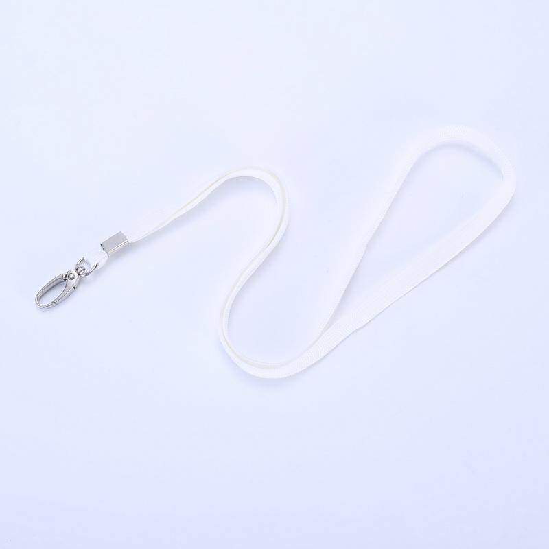 Cotton Rope ID Badge Lanyard with Egg-Shaped Hook for Work or School