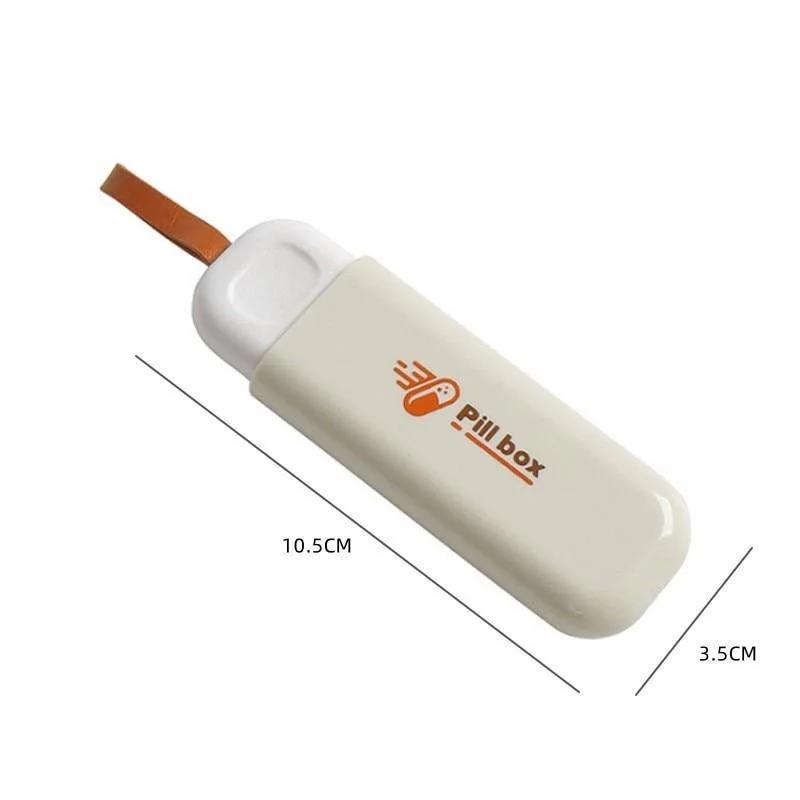 Malá módní přenosná severského stylu krabička na pilulky, dávkovač tablet, krabičky na léky, 3 přihrádky, dávkovací úložná sada, organizér
