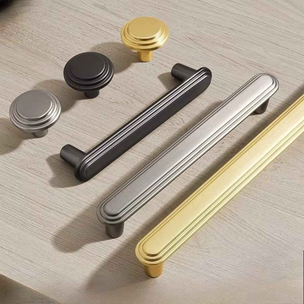 Zinc Alloy Cabinet Handles Solid Color Durable Furniture Handles Solid Construction Drawer Handles Door Cabinet Cabinet Hardware