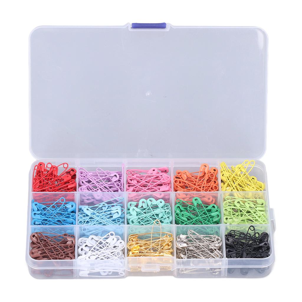 Safety Pins DIY Making Reliable Locking Design Glossy Bright Small Compact Sewing Accessories for