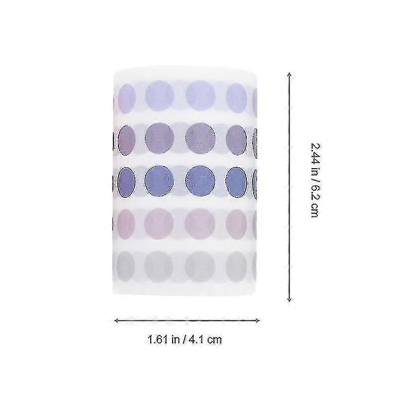 4pcs Decorative Stickers,dot Sticker Tape Cute Printed Solid Color Handbook And Paper Label Sticker, 6mm*3m - RiRi