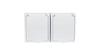Hermetic Double Socket with Cover Schuko Ip44 White Flap Gnh-2Hs/00/W