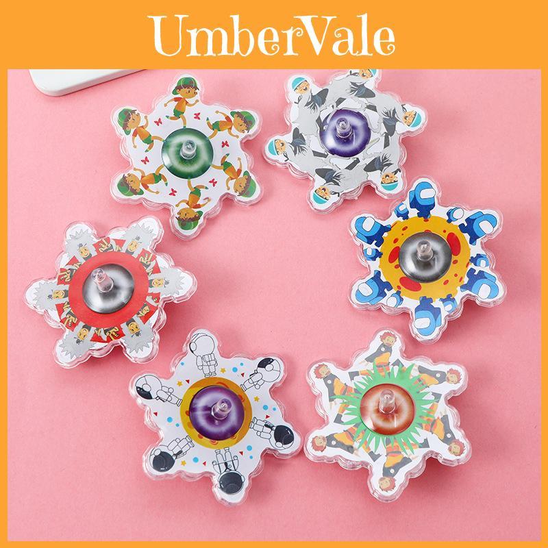 Kids Toy Cartoon Figure Pattern Gyroscope With Creative Design For Childrens Day Gift And School Activity